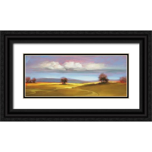 Dag, Inc. 18x10 Black Ornate Wood Framed with Double Matting Museum Art Print Titled - Landscape 106