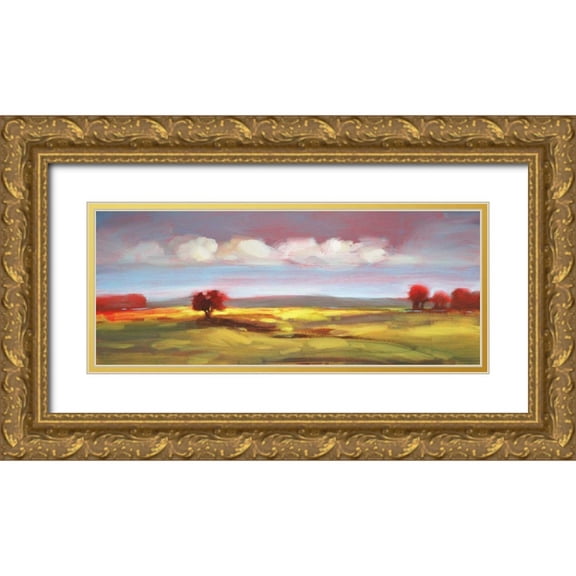 Dag, Inc. 24x12 Gold Ornate Wood Framed with Double Matting Museum Art Print Titled - Landscape 105