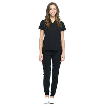 Dagacci Medical Uniform 4-Way Stretch Jogger Unisex Scrub Set