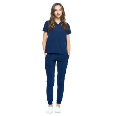 Dagacci Medical Uniform 4-Way Stretch Jogger Unisex Scrub Set