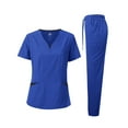 thumbnail image 1 of Dagacci Medical Uniform 4-Way Stretch Two Tone Scrub Set, 1 of 3