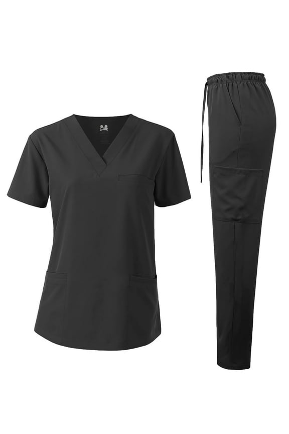 Medical Uniform 4-Way Stretch Unisex Scrub Set