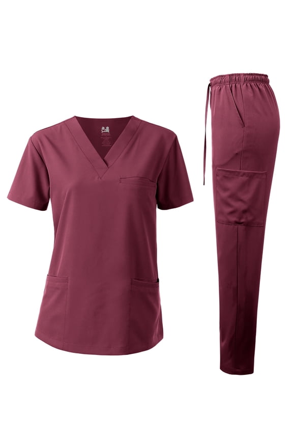 Medical Uniform 4-Way Stretch Unisex Scrub Set