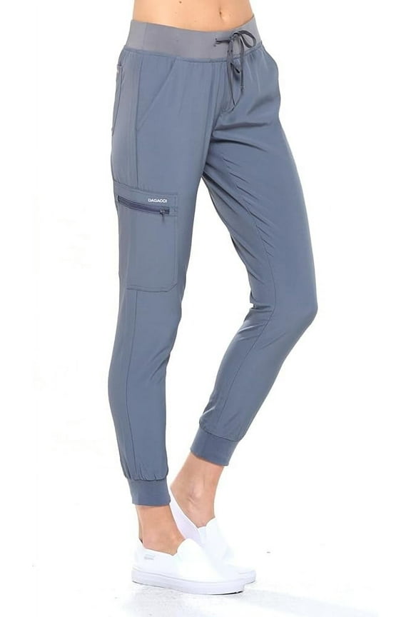 Medical Uniform Jogger Scrub Pants for Women and Men Unisex 4-Way Stretch Workwear Professionals Scrubs Pants