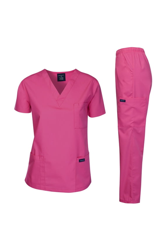 Medical Uniform Unisex Scrubs Set Scrub Top and Pants