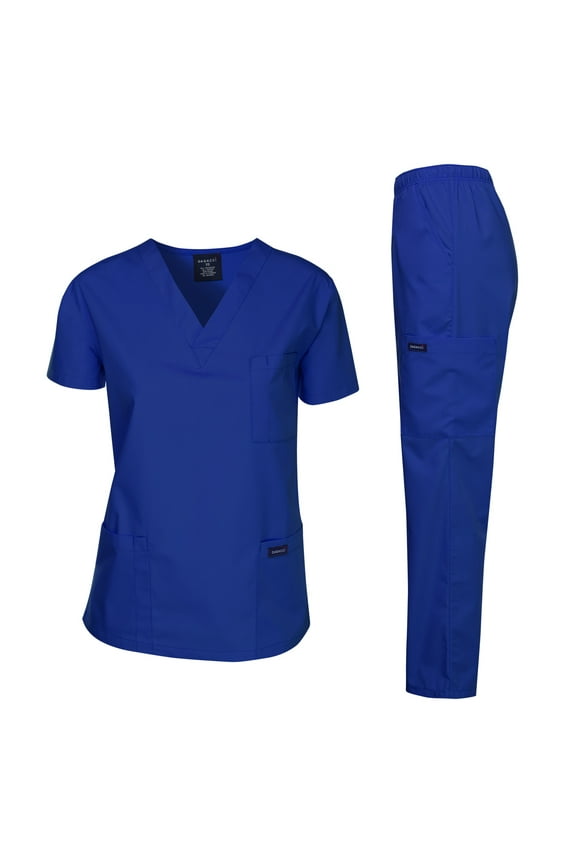 Medical Uniform Unisex Scrubs Set Scrub Top and Pants