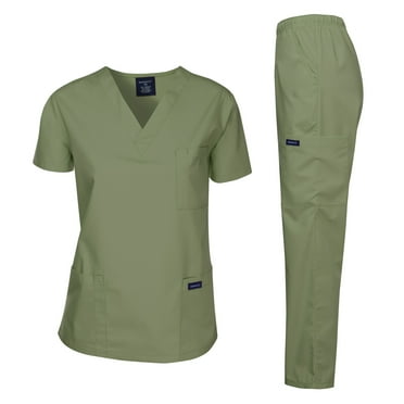 pstuiky Scrubs for Women and Men, Scrubs Medical Uniform Scrubs Set ...