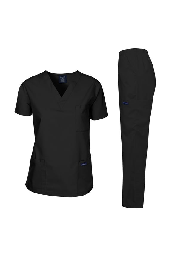 Medical Uniform Unisex Scrubs Set Scrub Top and Pants