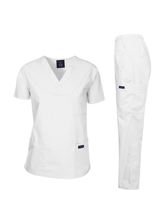 Medical Uniform Unisex Scrubs Set Scrub Top and Pants