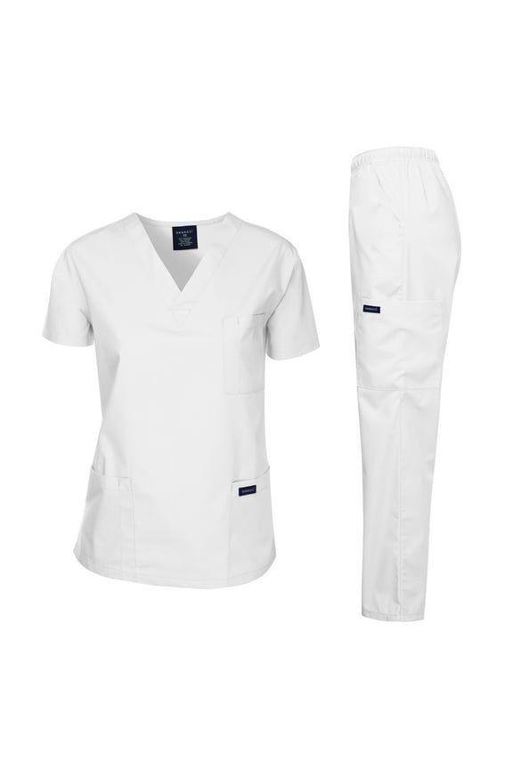Medical Uniform Unisex Scrubs Set Scrub Top and Pants