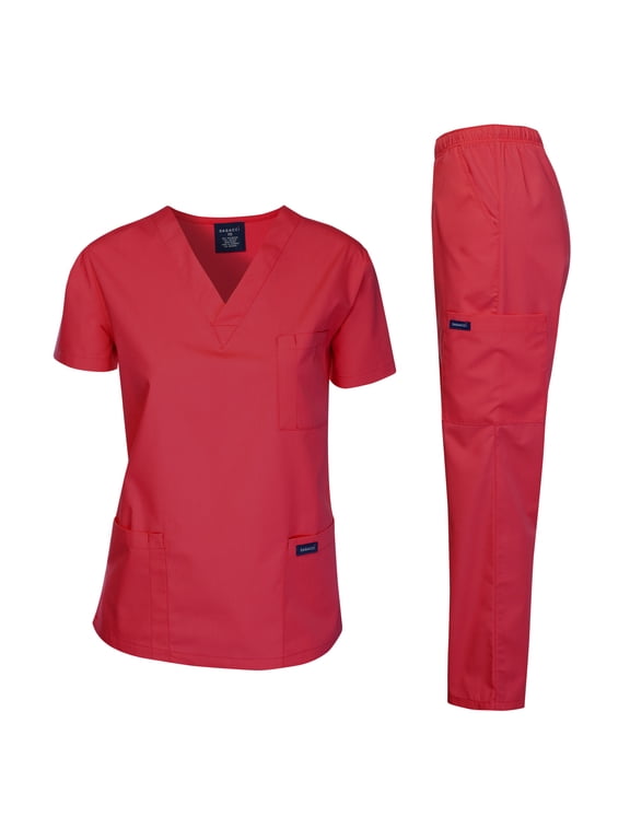 Medical Uniform Unisex Scrubs Set Scrub Top and Pants