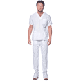 thumbnail image 1 of Dagacci Medical Uniform Unisex Women and Men’s V-Neck Super Stretch Scrub Set, 1 of 2