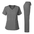 thumbnail image 1 of Dagacci Medical Uniform Women's Scrubs Set Stretch Ultra Soft Top and Pants, 1 of 3