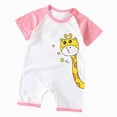 thumbnail image 1 of Dagaeig Baby Boy Girl Romper 0 3 6 9 12 18 24 Months Baby Girl Summer Romper Short Sleeve Jumpsuit Soft Outfits Size 6-12 Months, 1 of 4