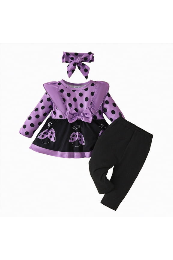 Baby Girls 0 3 Months Clothes 3 Months Baby Girl Clothes Long Sleeve Romper Set Floral Fall Outfits Cute Baby Clothes Girl(Purple,6-12 Months)