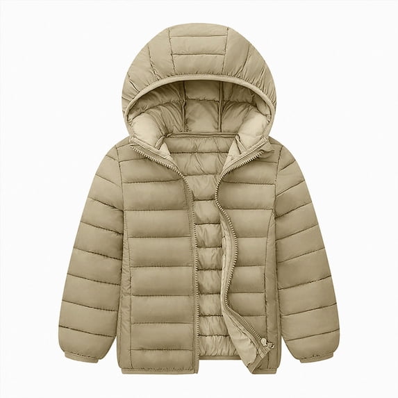 Dagaeig Boys Coat Kids Lightweight Padded Hooded Puffer Autumn and Winter Coat 10-11 Years