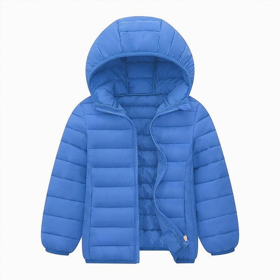 Dagaeig Boys Coat Kids Lightweight Padded Hooded Puffer Autumn and Winter Coat 6-7 Years