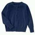 thumbnail image 1 of Dagaeig Boys Sweaters Size 8 Unisex Kids and Toddlers' Uniform Cotton Cardigan Sweaters Uniform Sweater for Girls(Navy,5-6 Years), 1 of 5
