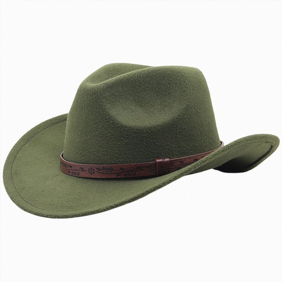 Dagaeig Classic Western Cowboy Hat Hat Ethnic Hat For Boys And Girls With Upturned Brim Kids Sun Hat Adjustable Boys Girls Beach Bucket Hat UPF 50+ 3-8 Years