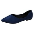 thumbnail image 1 of Dagaeig Cute Flats for Women Women Comfort Flats Shoes,Womens Flats Women'S New Large Size Suede Shoes Shallow Mouth Elastic Lacing Round Toe Women'S Flat Shoes For Women Ballet Flats (Blue,8.5), 1 of 7