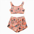 thumbnail image 1 of Dagaeig Halloween Pjs Women Halloween Pajamas Women Cute Printed Cami Top and High Waist Shorts Plus Size Pajama Set Funny Sleepwear|Orange XL, 1 of 9