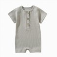 thumbnail image 1 of Dagaeig Infant Girl Clothes Dinosaur Short Sleeve Rompers Jumpsuits Bodysuit Outfits 0 3 6 9 12 18 24 Months Baby Boy Summer Clothes Size 9-12 Months, 1 of 4