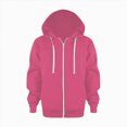 thumbnail image 1 of Dagaeig Kids Zip Up Long Sleeve Hoodie Boys Girls Full Zipper Fleece Hooded Sweatshirt Lightweight Jacket Plain Pullover Sweater 6-7 Years, 1 of 6