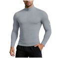 thumbnail image 1 of Dagaeig Men's Compression Shirts Long Sleeve Turtle Neck Athletic Workout Gym T-Shirts Base Layer Undershirts, 1 of 9