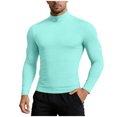 thumbnail image 1 of Dagaeig Men's Compression Shirts Long Sleeve Turtle Neck Athletic Workout Gym T-Shirts Base Layer Undershirts, 1 of 9