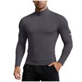 thumbnail image 1 of Dagaeig Men's Compression Shirts Long Sleeve Turtle Neck Athletic Workout Gym T-Shirts Base Layer Undershirts, 1 of 9