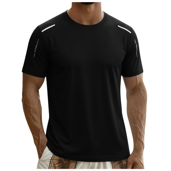 Dagaeig Quick Dry T-Shirts for Men Short Sleeve Crew Neck Lightweight Moisture Wicking Athletic Workout Tops Casual Soft Basic Fit Tee Shirts