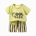thumbnail image 1 of Dagaeig Toddler Boy Clothes Summer Outfits Cotton Short Sleeve T-Shirt & Shorts Set,Premium Cotton Size 5-6 Years, 1 of 2