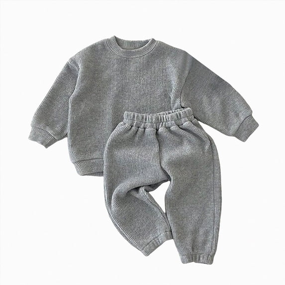 Dagaeig Toddler Boys Girls Spring Summer Cute Cartoon Print 2Pcs Long Sleeve Sweatshirt Tops Pants Soft Sweatsuit, Cute Soft Sweatsuit 0-3 Months