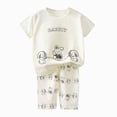 thumbnail image 1 of Dagaeig Toddler Girl Summer Clothes Outfit Funny Letter T Top Short Set Infant Girl Clothes 6 12 18 months 2T 3T Size 7-8 Years, 1 of 5