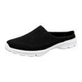 thumbnail image 1 of Dagaeig Women's Slip-on Sneakers Wide Width Comfort Walking Shoes Casual Flats Mesh(Black,10.5), 1 of 8