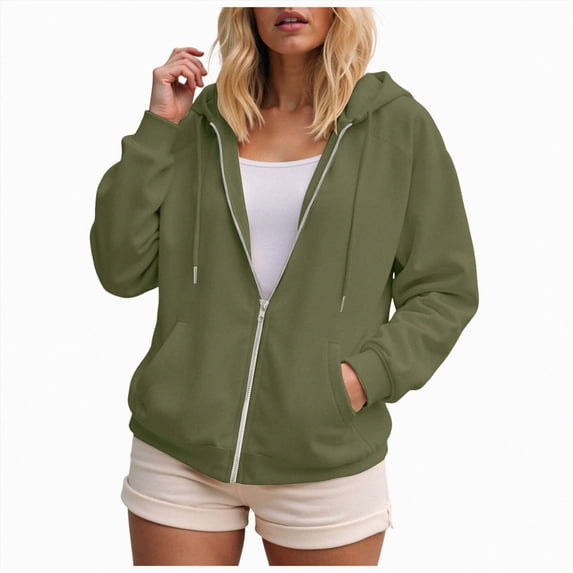 Dagaeig Womens Zip Up Hoodies 2025 Oversized Hoodie for Women Trendy Hooded Sweatshirts Fall Winter Zipper Y2k Jacket 2XL