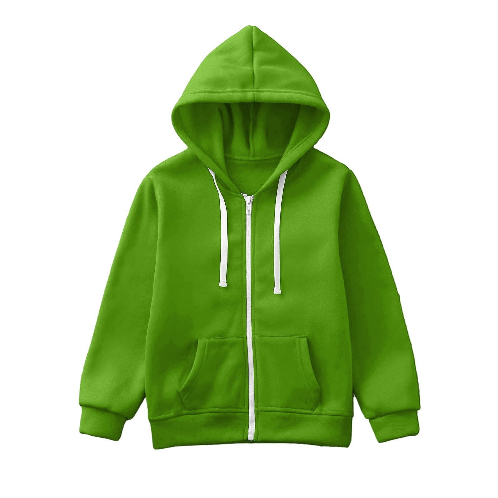 Kids Bamboo Hooded Zip Jacket - Soft Lightweight Hoodie for Children