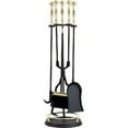 thumbnail image 1 of Dagan 3456 Fireplace Tool Set, Polished Brass & Black - 5 Piece, 1 of 1