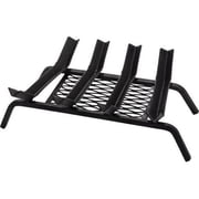 Dagan 8523-5 V-Groove Design 5 Bar Grate with Welded Ember Retainer, Black