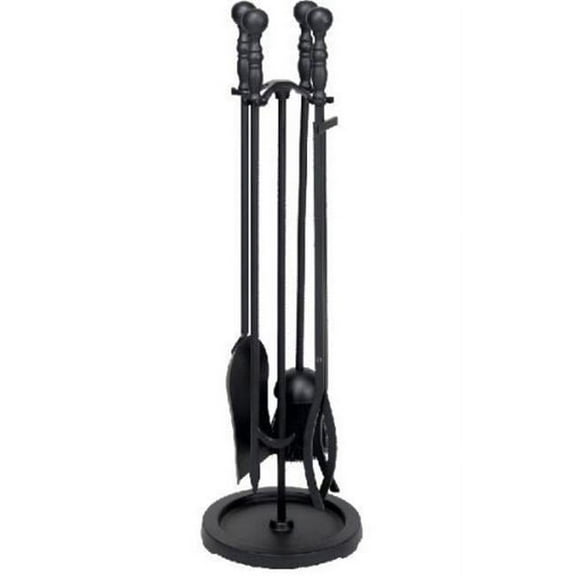 Dagan AHF110 Fireplace Tool Set, Black - 5 Piece