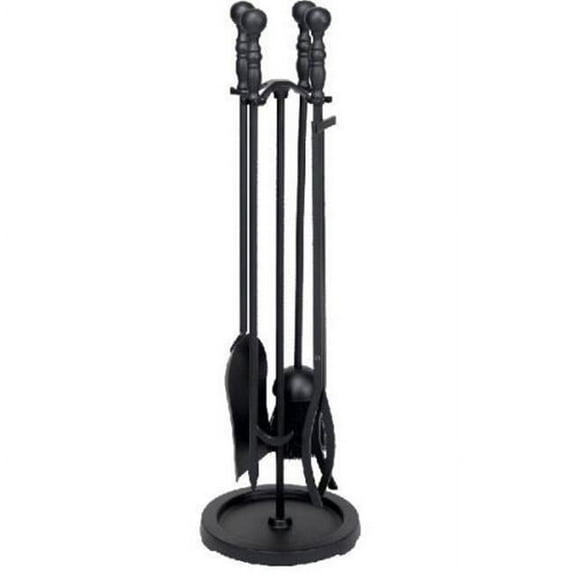 Dagan AHF110 Fireplace Tool Set, Black - 5 Piece
