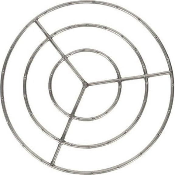 Dagan FR-30S-3 Triple Ring Design Fire Ring, Stainless Steel