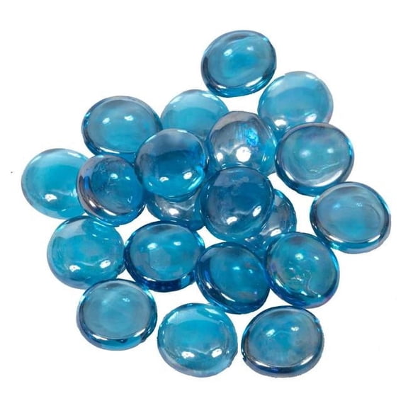 Dagan GB-LHTBLIR 0.75 in. Fire Beads, Light Blue Iridescent