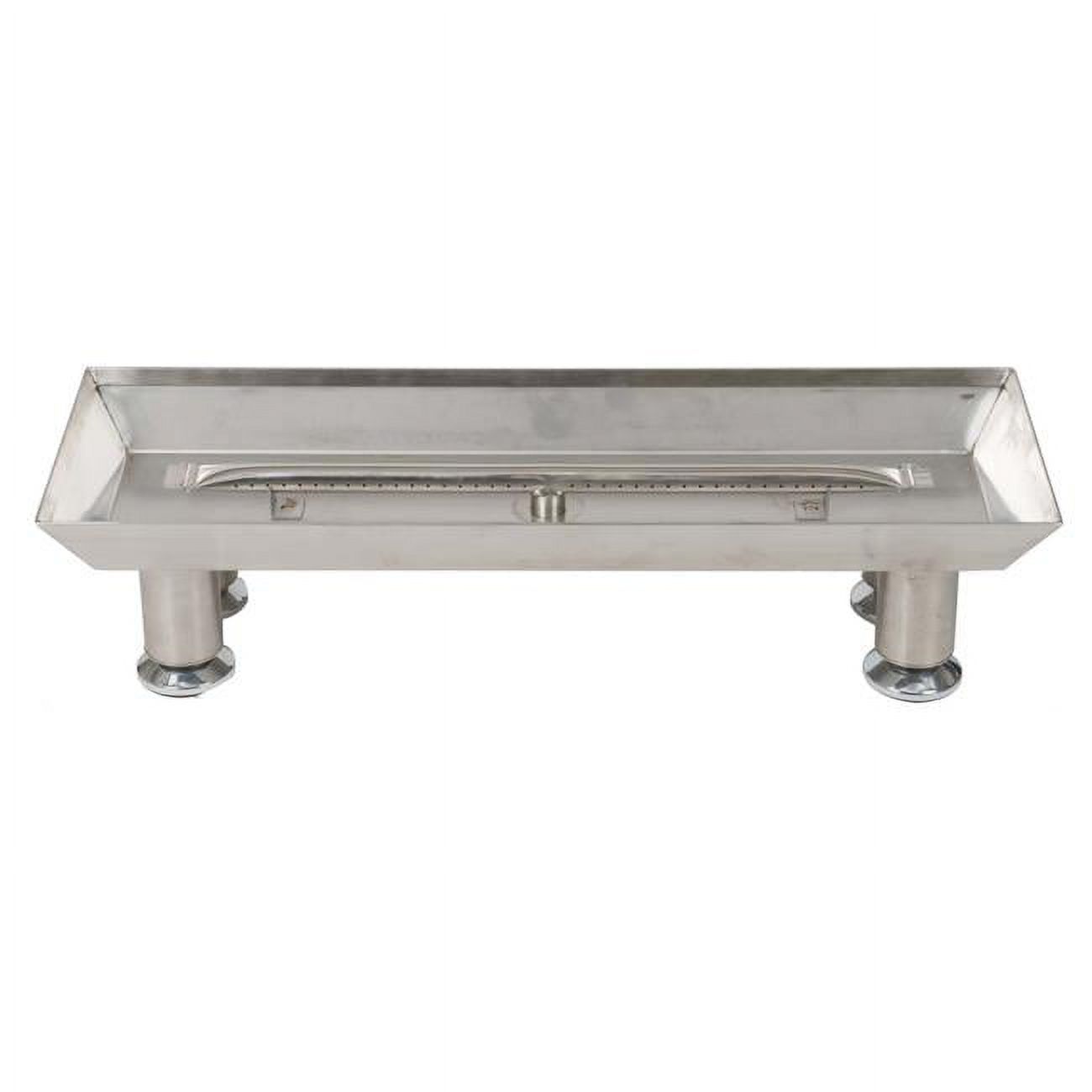 Dagan LBPS-24 Burner Pan with Straight Burner, Stainless Steel - image 1 of 1