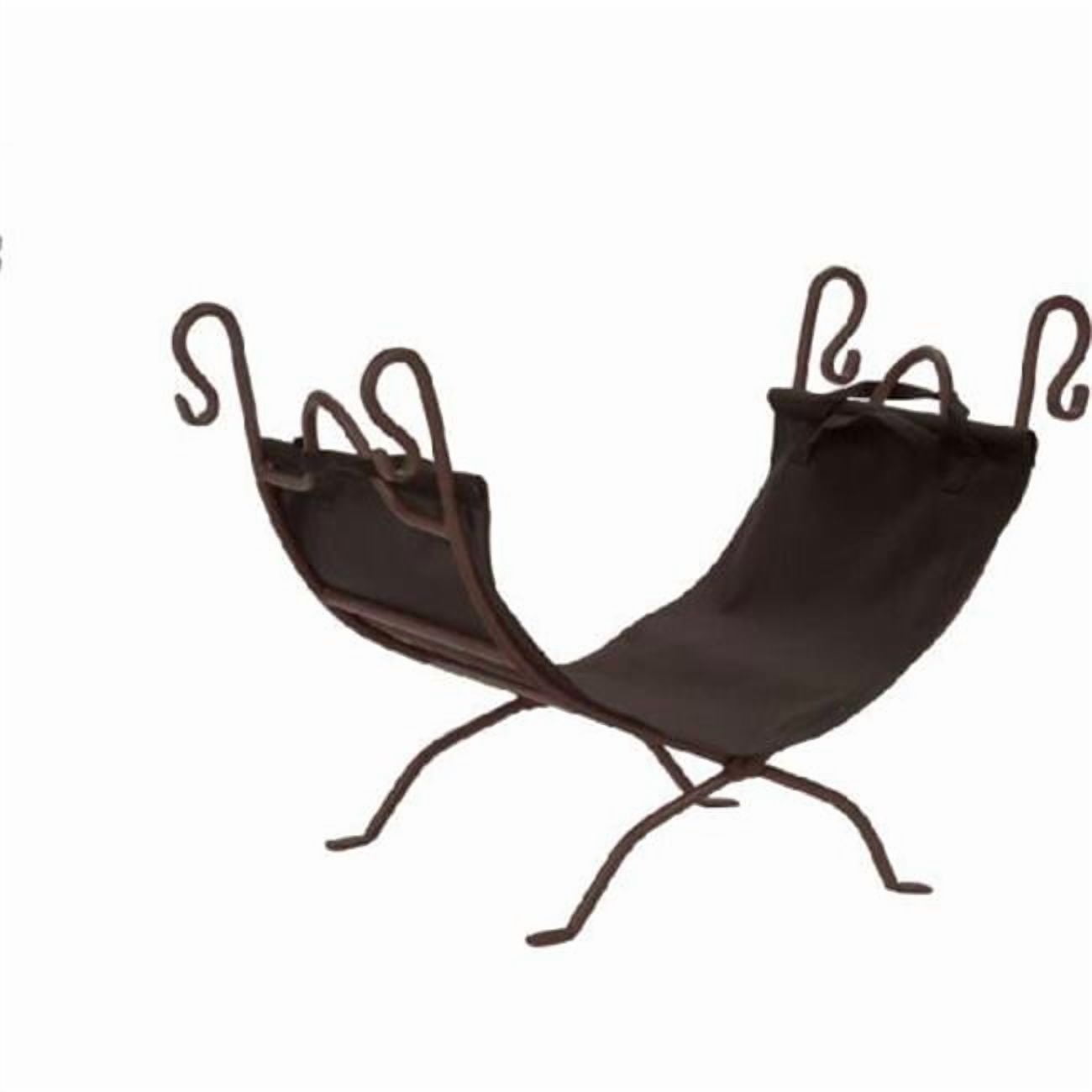 Dagan LC870 Wrought Iron Log Holder, Bronze & Black