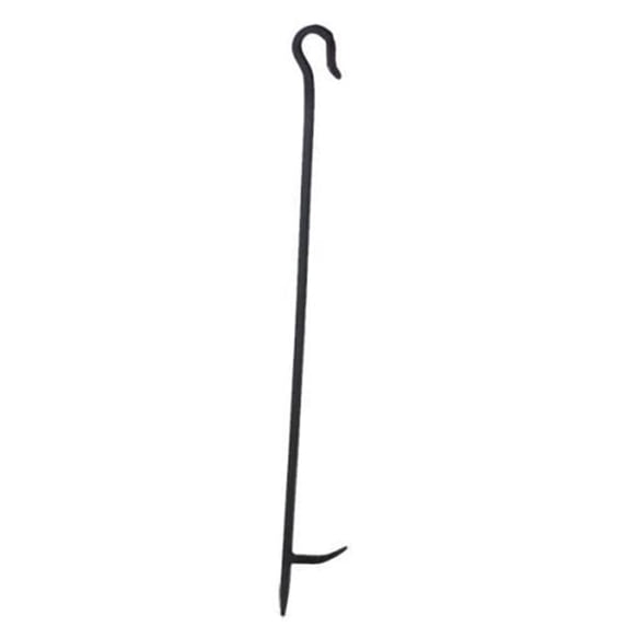 Dagan POKER-2 Individual Hearth & Fire Pit Tool with Hook Handle - Poker, Black