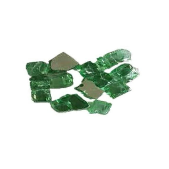 Dagan RG-EMERALD 0.5 in. Reflective Fire Glass, Emerald