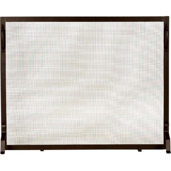 Dagan S129-44B Wrought Iron Panel Screen, Bronze