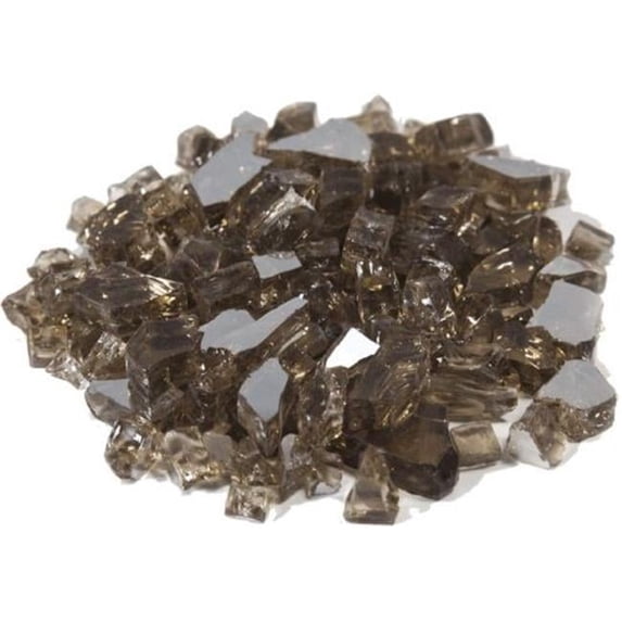 Dagan TG-BRONZE 0.25 in. Reflective Fire Glass, Bronze