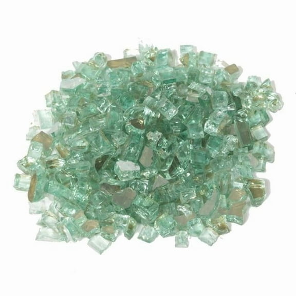 Dagan TG-MINT 0.25 in. Reflective Fire Glass, Mint